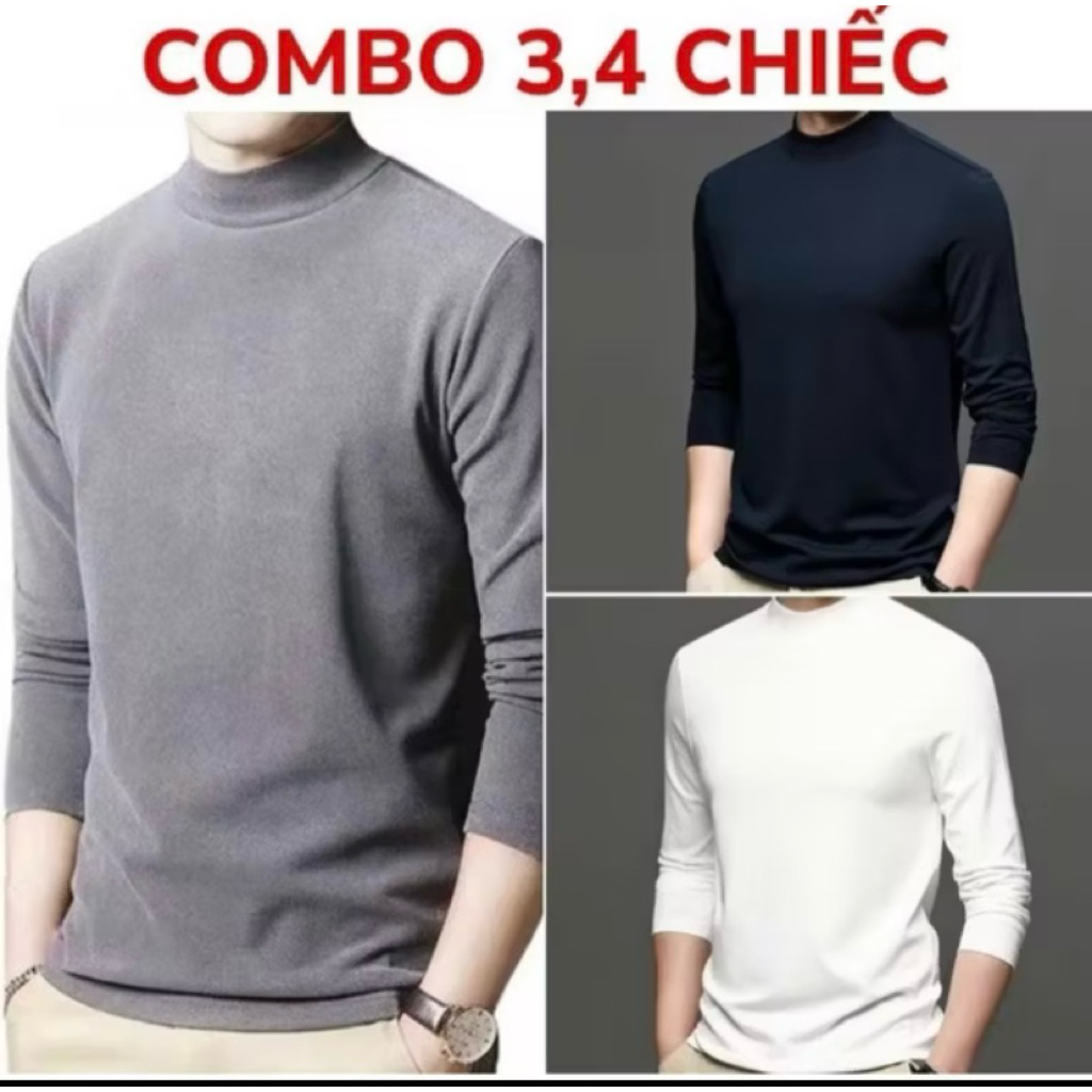 Áo Giữ nhiệt nam lót nỉ vải dày dặn