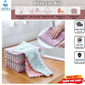 Khăn lau bếp đa năng 2 mặt siêu thấm (lau bếp, bát đĩa, bàn ghế...) chống dính dầu mỡ hai mặt
