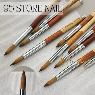 Cọ đắp bột Kolinsky Germany chính hãng -  lông cọ mềm mướt , cán gỗ đủ số từ 12-22