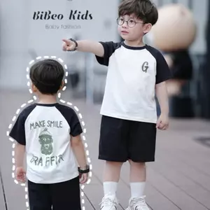 Bộ quần áo IN CHỮ G quần Kaki cho bé trai , Quần áo chất COTTON mềm thoải mái cho bé