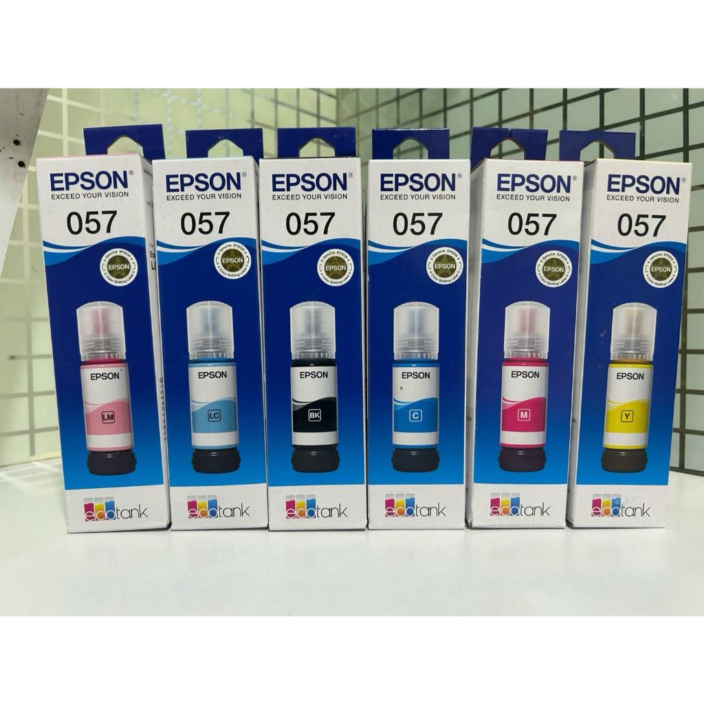 Bộ mực Epson 057 Đen, Xanh, Đỏ, Vàng – Cho máy L8050/ L18050 (chính hãng)