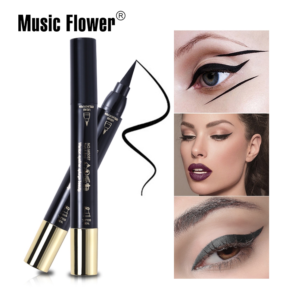 5057 MUSIC FLOWER-Kẻ mắt nước 2 đầu kẻ siêu tiện siêu lì chống nước Music flower