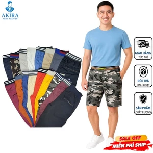 Quần short nam kaki lưng thun co giãn, thoáng mát, basic dễ phối đồ