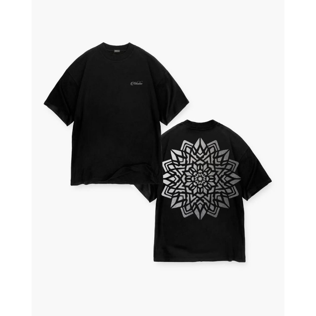 Áo thun Stee Cổ tròn MANDA in Black Localbrand ICVCVVNI UInisex Cotton