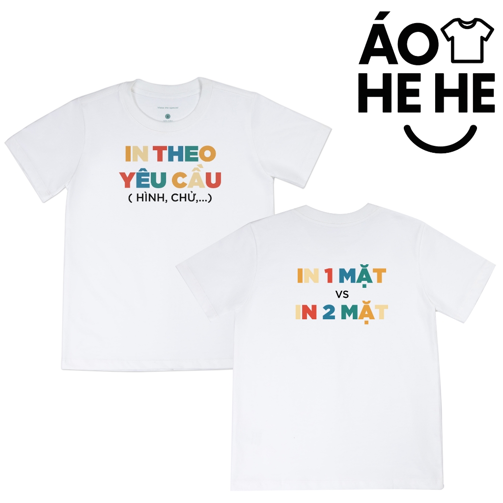 Áo Thun BabyTee In Áo Theo Yêu Cầu, In Hình Ảnh Người Yêu Gia Đình , Nhóm Teambuilding Cotton 250gsm