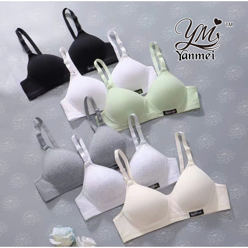 Áo Lót Nữ Sinh Không Gọng Cotton Mềm Mại Form Ôm Ngực  1852