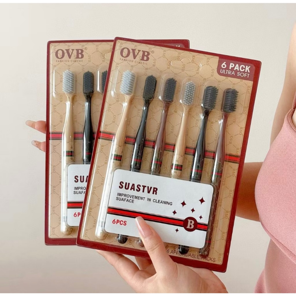 [Mẫu mới] Vỉ 6 Chiếc Bàn Chải Đánh Răng Lông Mềm - Bàn Chải Đánh Răng Bảo Vệ Răng Miệng