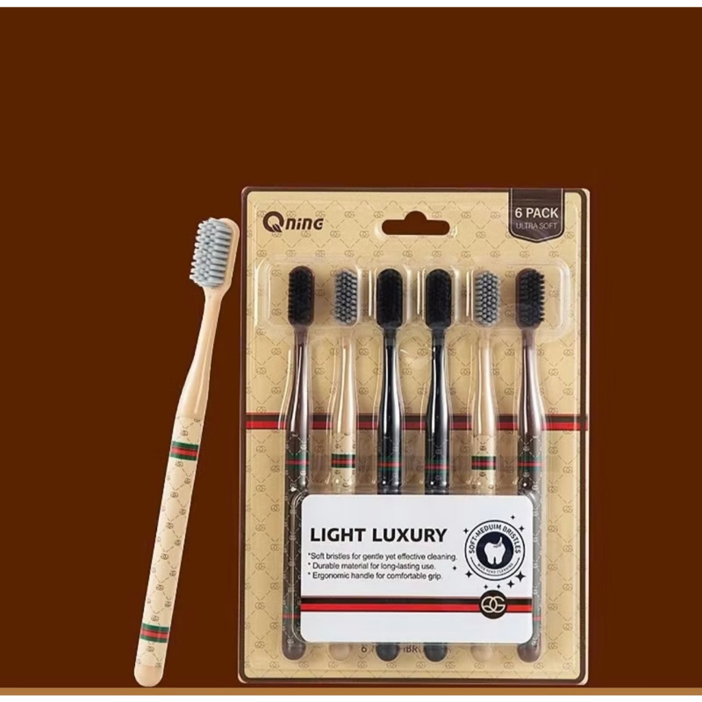 [Mẫu mới] Vỉ 6 Chiếc Bàn Chải Đánh Răng Lông Mềm - Bàn Chải Đánh Răng Bảo Vệ Răng Miệng