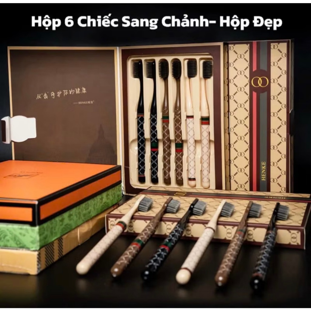 [Mẫu mới] Vỉ 6 Chiếc Bàn Chải Đánh Răng Lông Mềm - Bàn Chải Đánh Răng Bảo Vệ Răng Miệng