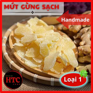 Mứt gừng mứt Tết đặc biệt nhà làm the cay ấm nồng, ít đường, mứt trái cây ngon, đồ ăn vặt HTC Food