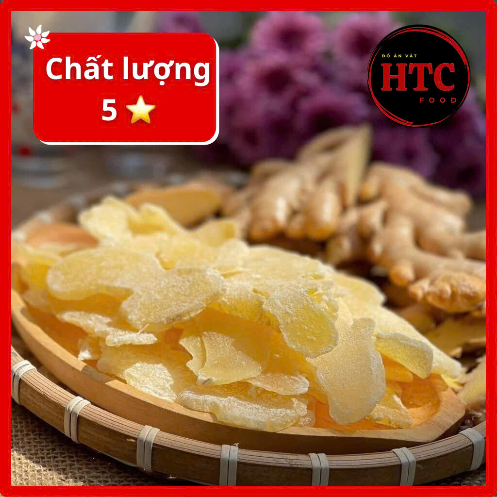 Mứt gừng mứt Tết đặc biệt nhà làm the cay ấm nồng, ít đường, mứt trái cây ngon, đồ ăn vặt HTC Food