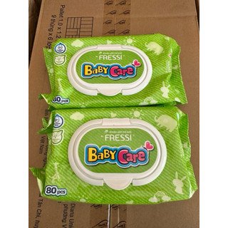 Khăn Ướt BabyLove - Baby care không hương 80 Miếng