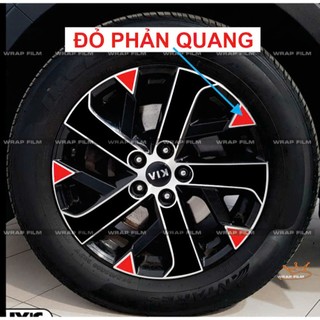 Decal dán mâm Kia Sorento, pvc không thấm nước, không bong tróc ( bộ 5bánh) - decal cao cấp không phai màu