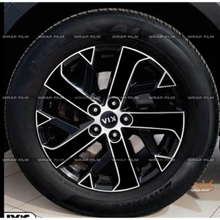Decal dán mâm Kia Sorento, pvc không thấm nước, không bong tróc ( bộ 5bánh) - decal cao cấp không phai màu