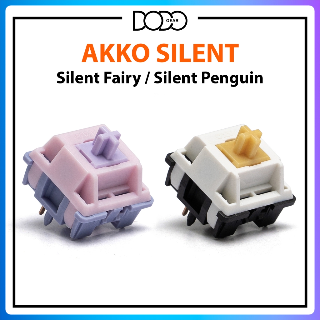 Switch Akko Silent Fairy Penguin 5 PIN silent linear công tắc bàn phím Switch Akko Silent Fairy Penguin 5 pin DoDo Gear