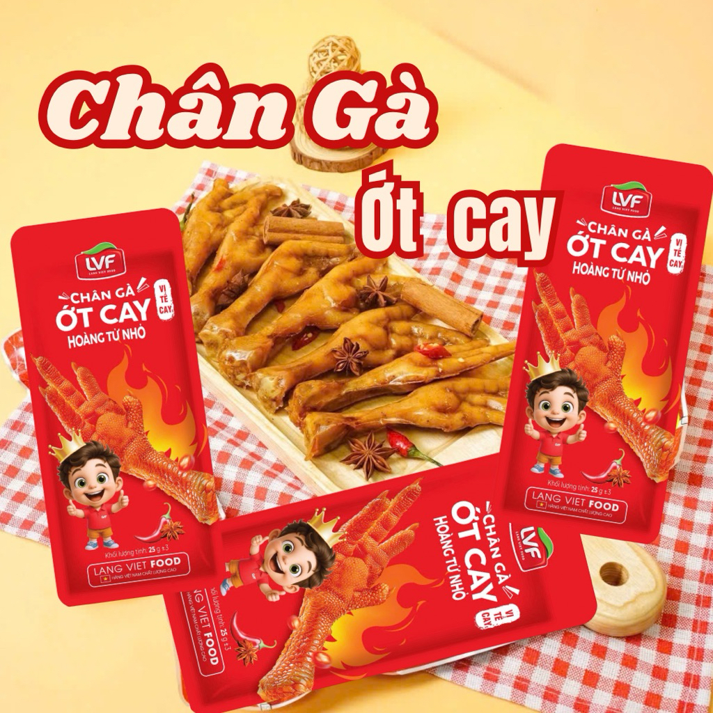 [Conbo 20]Chân gà Hoàng tử nhỏ ngon giòn cay hàng Việt Nam
