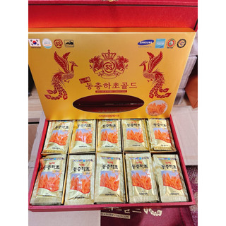 (Date 2/2028) Nước Đông Trùng Hạ Thảo Hàn Quốc Hộp Gỗ Đỏ hộp 60 gói x 30ml