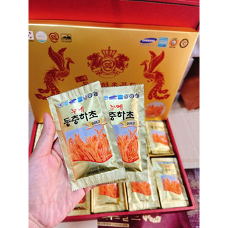 (Date 2/2028) Nước Đông Trùng Hạ Thảo Hàn Quốc Hộp Gỗ Đỏ hộp 60 gói x 30ml