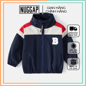 Áo khoác gió cho bé trai, áo khoác bomber cho bé trai Bright Nuggap