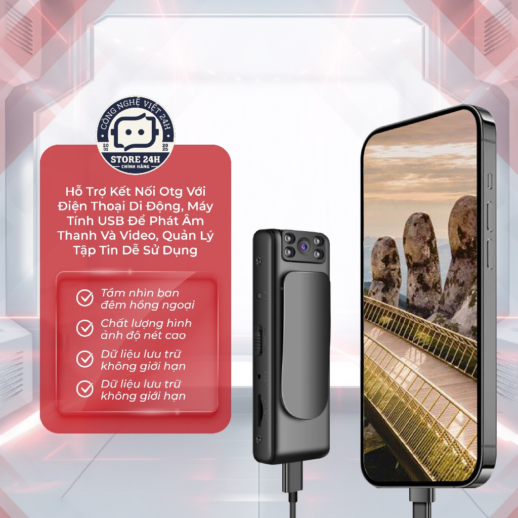 Camera M11 Full HD 1080, Ghi Âm, Quay Hồng Ngoại , Cam Giấu Kín Mini, Không Phát Sáng, Cam Mini