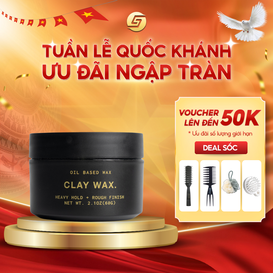 [BẢN MỚI] Sáp vuốt tóc Clay Wax Rusty Lab | Phù hợp chất tóc dầu - Giữ ...