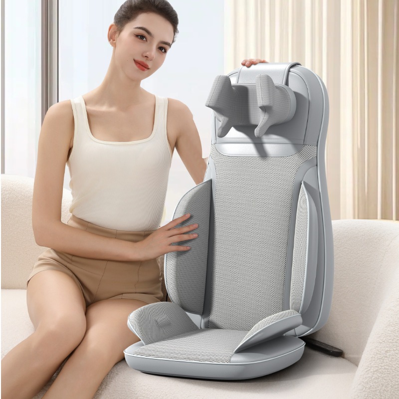 EXYT Đệm Massage Toàn Thân 3D & Sưởi Hồng Ngoại - Giảm Đau Lưng, Thư Giãn Cổ/Chân - Cho Xe Hơi và Nhà