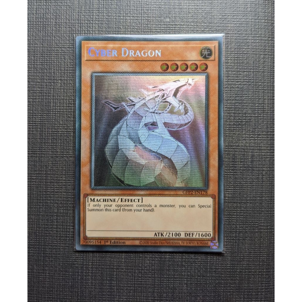 Cyber Dragon – GFP2-EN180 – Ghost Rare – 1. Edition – Yu-Gi-Oh! Sammelkarte Für Duellanten