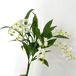cành hoa linh lan vip 5 nhánh-50cm- hoa nhựa mô phỏng-trang trí bình hoa , không gian, quán cà phê, sự kiện...
