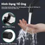 Vòi sen đứng bằng thép không gỉ 304, vòi sen hai chế độ nóng/lạnh, tiết kiệm nước áp suất cao.