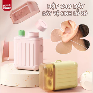 Hộp 240 Dây Vệ Sinh Lỗ Xỏ Khuyên Tai Hương Bạc Hà, Hoa Hồng, Que Vệ Sinh Lỗ Tai Khử Mùi