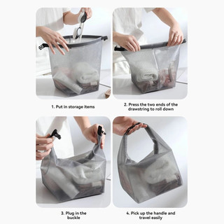 Túi Bảo Quản Chống Thấm Nước Quần Áo Thể Dục Bơi Phòng Tắm Dung Tích Lớn Dây Rút Túi Nam Nữ Du Lịch Ngoài Trời 88513