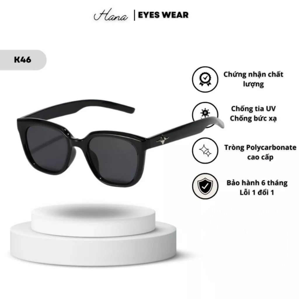 Kính Râm Nam Nữ Mắt Vuông Hot Trend Gọng Nhựa Bền Đẹp, Chống tia UV400 ...