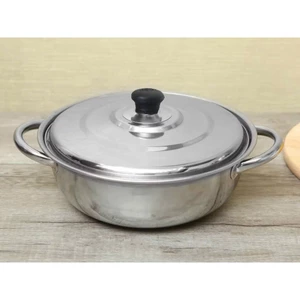 Nồi Inox 26cm - Nồi Lẩu, Nồi Nấu Canh Cho Gia Đình Quán Ăn Tiện Lợi