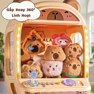 Máy Gắp Thú Capybara Kích Thước Lớn Có Nhạc Và Đèn Kèm Xu Đếm Thời Gian Có Sẵn Nhiều Gấu Bông Cute Quà Cực Xinh Cho Bé