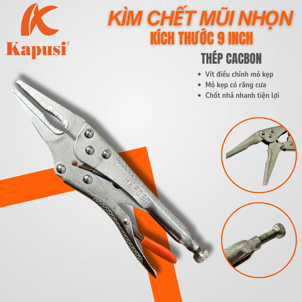 Kìm Chết Mỏ Nhọn HARDEN 560622 – Dụng Cụ Kẹp Đa Năng, Bền Bỉ, Chuyên Nghiệp