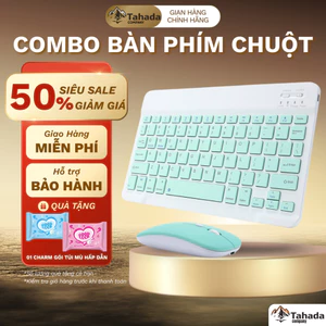 Combo bàn phím chuột bluetooth dành cho văn phòng , chơi game công nghệ chống ồn 10inch