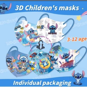 Khẩu Trang Hoạt Hình STITCH 3D cho bé 3-12T