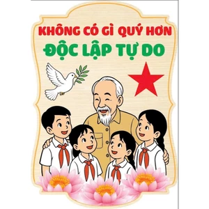 Tranh treo lớp học – Trang trí góc học tập – CHỦ ĐỀ Việt Nam – Có dây treo