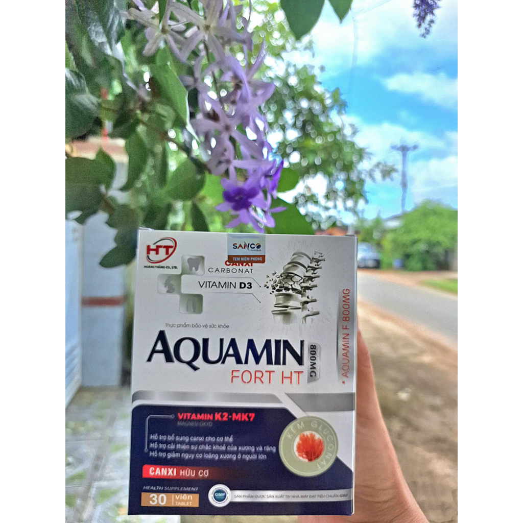 (Hộp 30v) Canxi Hữu Cơ AQuamin, Chỉ 1 Viên Mỗi Ngày Giúp Phát Triển Chiều Cao ở Trẻ, Giảm Tê Tay Chân, Chuột Rút