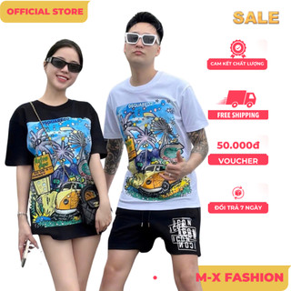 ÁO thun nam cổ tròn họa tiết tay ngắn phong cách trẻ trung chuẩn from