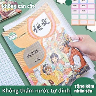 Decal Bọc Sách Trong Suốt Chống Nước – Bền Đẹp, Dễ Bọc, Dễ Dàng Sử Dụng - Bảo Vệ Sách Như Mới