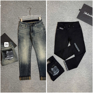Quần Jean Nam 2 màu Ống Đứng Slim Fit Co Giãn Thời Trang Cá Tính | Quần Jean Nam Đẹp Phong Cách Trẻ Trung