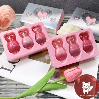 [HOLD LIVE] Set 3 Son Hold Live Vỏ Bạc Trái Tim, Cute Ode Lip Glaze, 4.5gx3 (HL777)