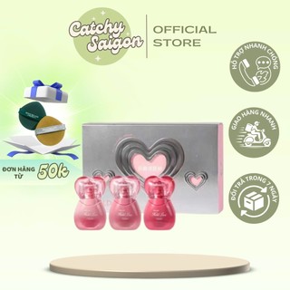 [HOLD LIVE] Set 3 Son Hold Live Vỏ Bạc Trái Tim, Cute Ode Lip Glaze, 4.5gx3 (HL777)