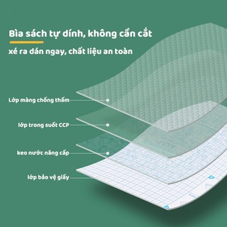 Bọc Sách Học Sinh Tự Dính – Bọc Sách Bền Chắc, Dán Nhanh, Phù Hợp Sách Giáo Khoa, Vở Bài Tập