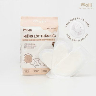 Miếng Lót Thấm Sữa Siêu Mỏng Molli - Lót Thấm Sữa An Toàn Cho Mẹ