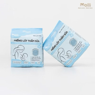 Miếng Lót Thấm Sữa Siêu Mỏng Molli - Lót Thấm Sữa An Toàn Cho Mẹ
