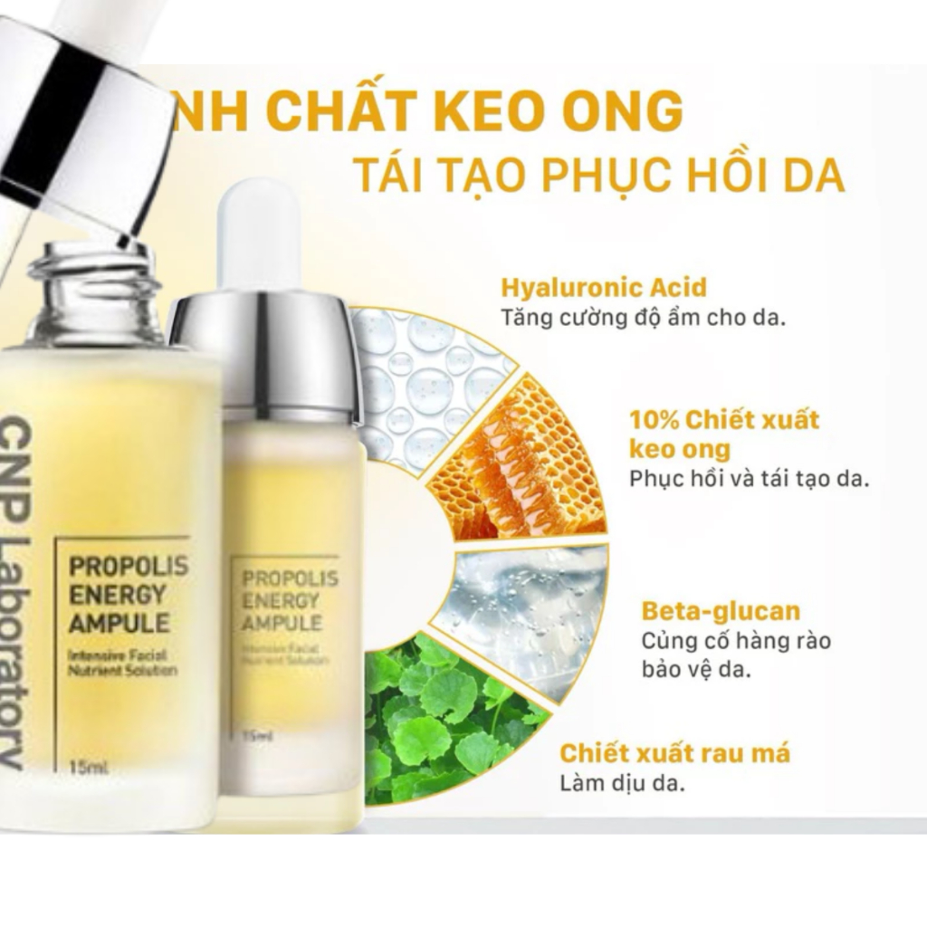 Gói dùng thử tinh chất keo ong tái tạo phục hồi da CNP Laboratory Propolis Energy Ampule 1ml