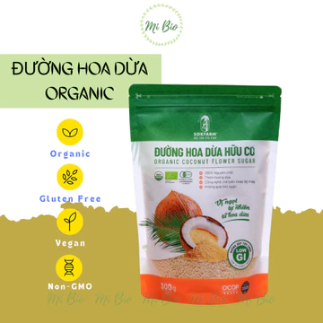 Đường hoa dừa cô đặc Organic gói 300gr Palm Syrup Sokfarm - Đường ăn kiêng - Ăn Chay - Ăn thực dưỡng - MiBio