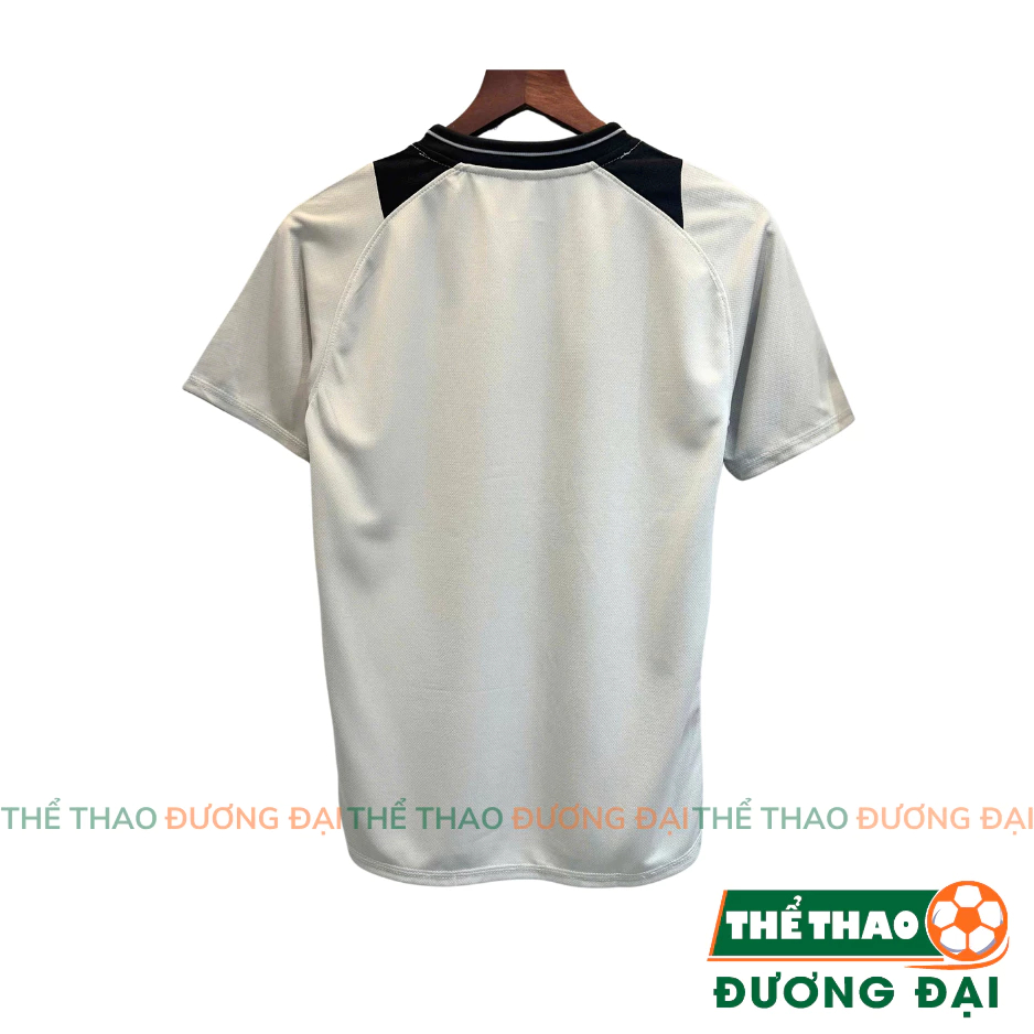 [Peinn] Quần Áo Bóng Đá Real Xám Training 2025 Thun Mè Cao Cấp Thoáng Khí Thể Thao Đương Đại